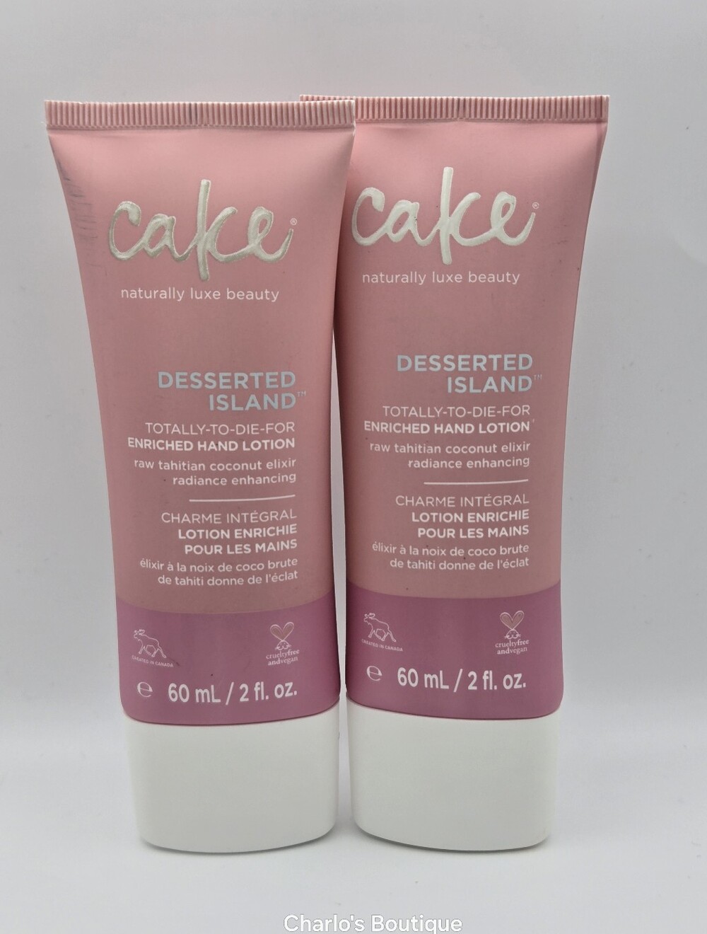 Set of 2 Cake Desserted Island Hand Lotion 2 oz